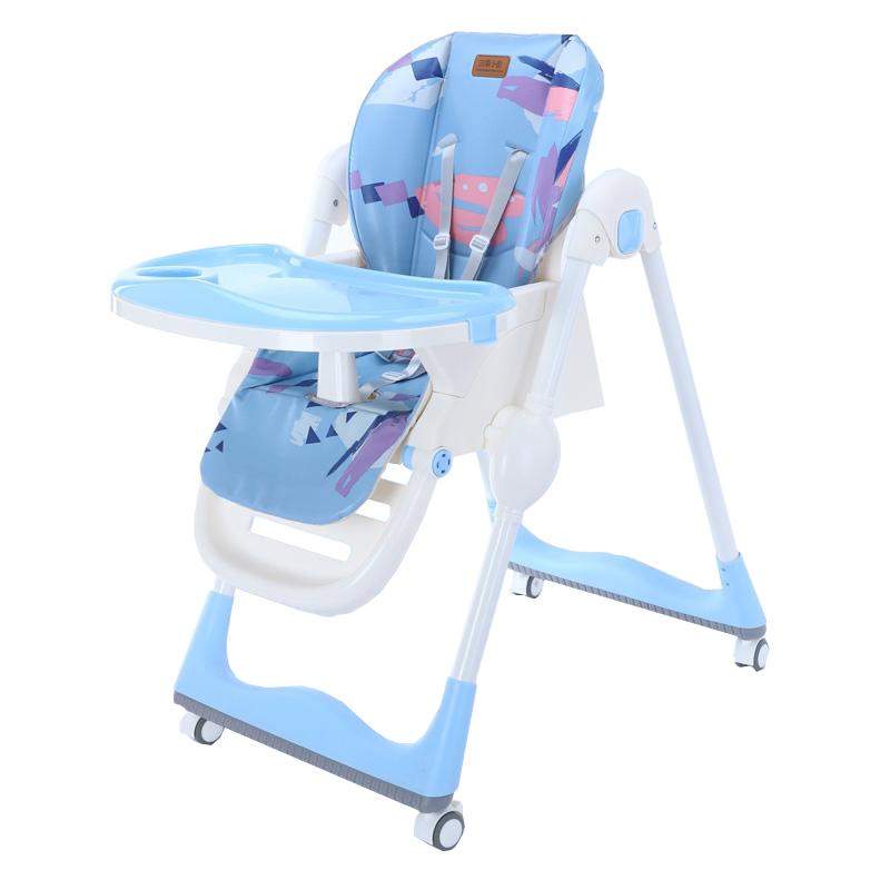 Adjustable Baby Feeding High Chair With Wheels