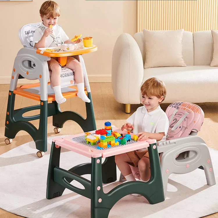 High chair that sits at table best sale