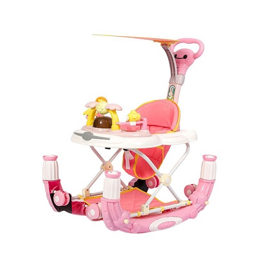 pink baby walker