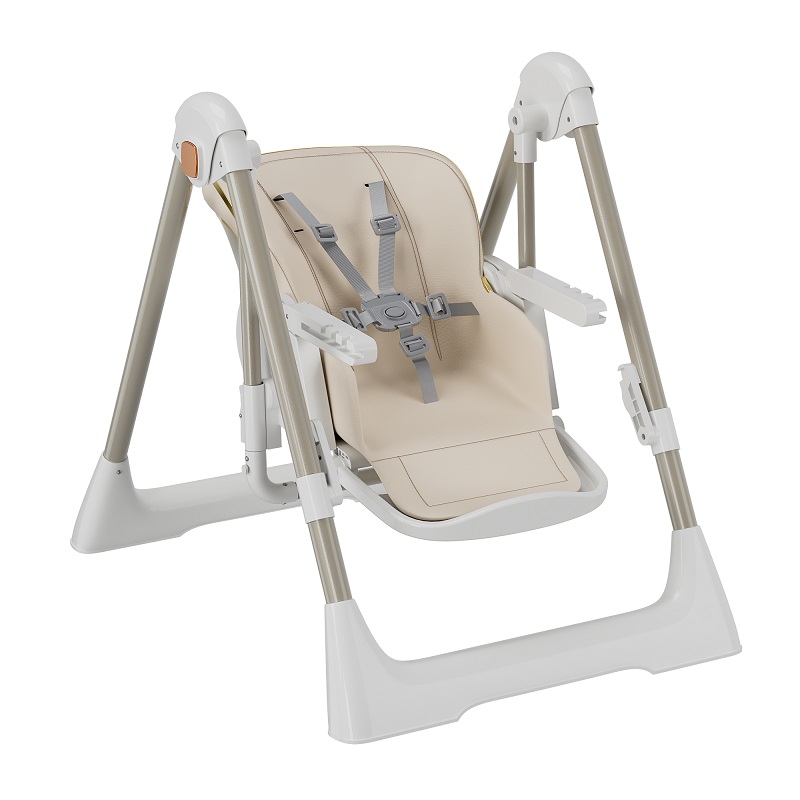 Adjustable Baby High Chair 11-3-cream-22s