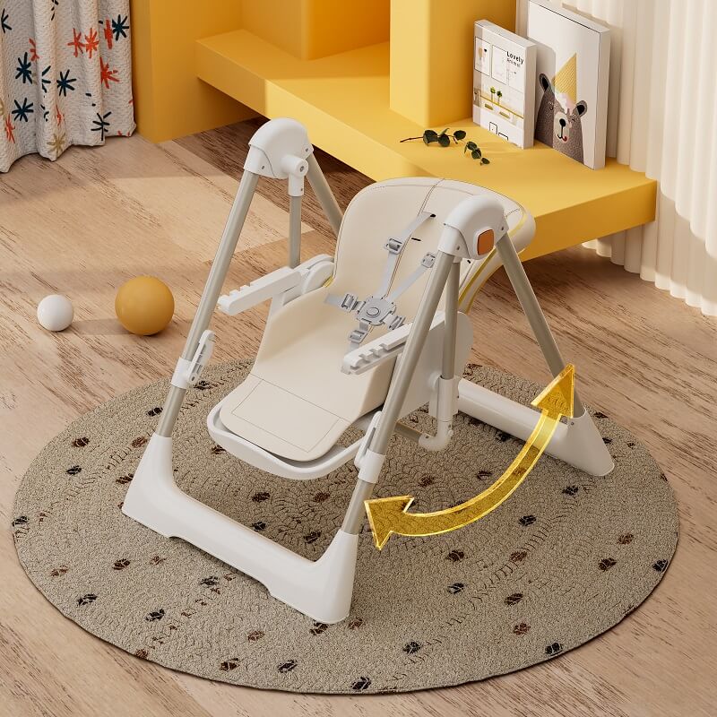 Adjustable Baby High Chair 11-3-cream-3s_i2