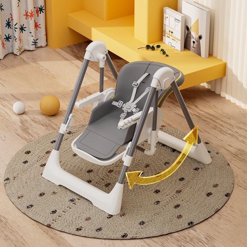 Adjustable Baby High Chair 11-3-grey-11s