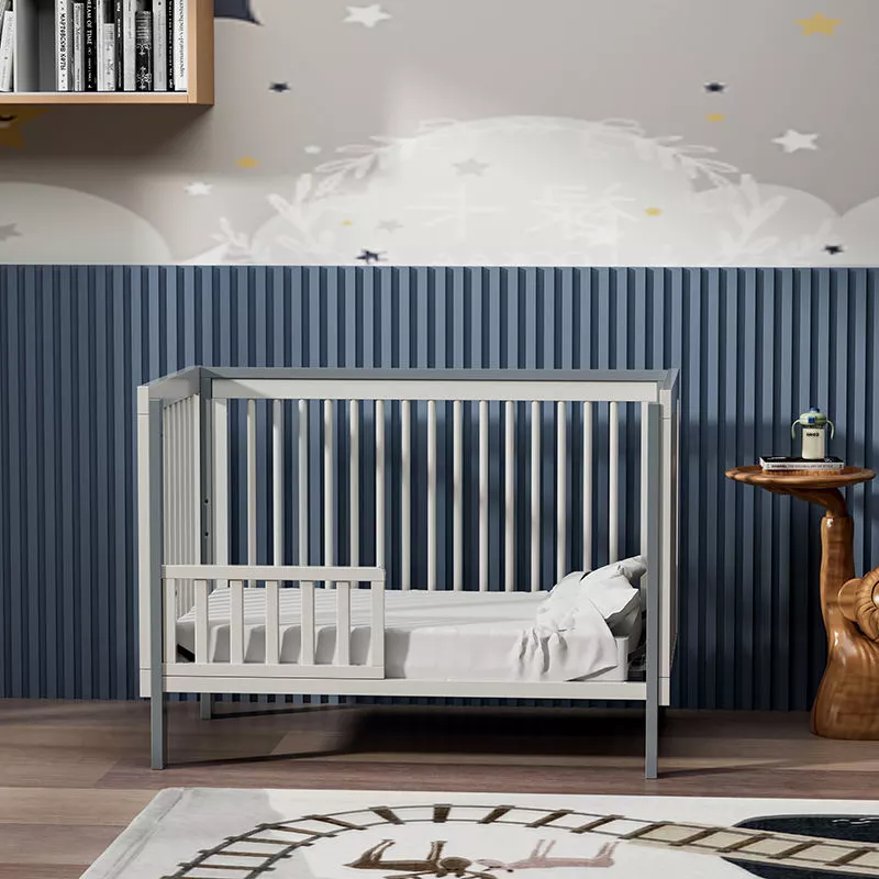 Modern Sturdy Wooden Convertible Crib