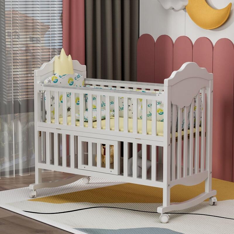 New-High-Quality-Safe-Wooden-Baby-Crib-01