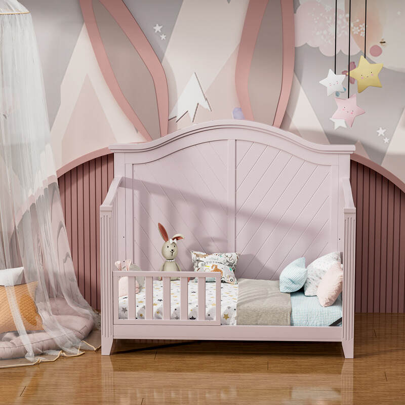 Versatile Convertible Wooden Baby Bed