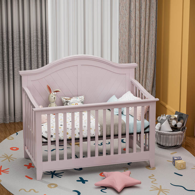 Versatile Convertible Wooden Baby Bed