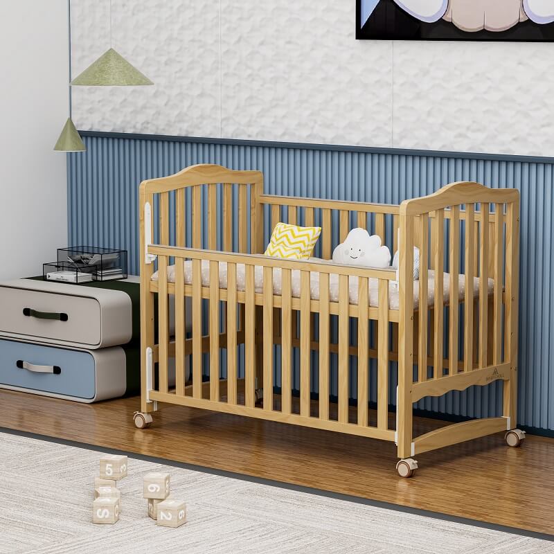 Wooden Baby Bed Varnish 419-3