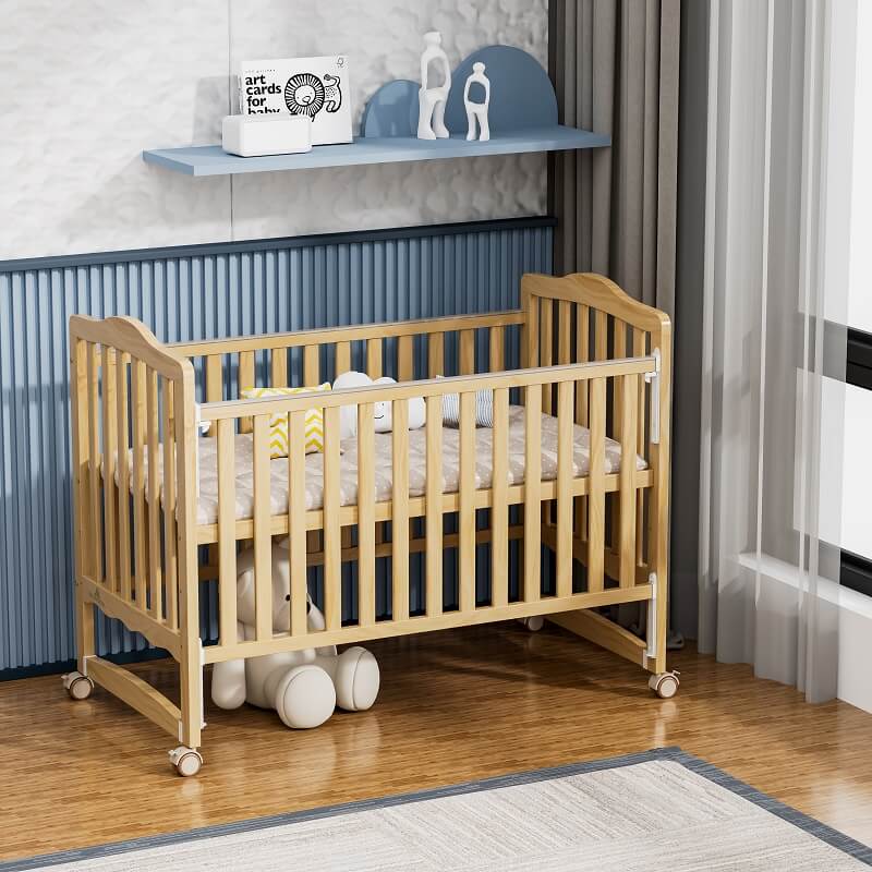 Wooden Baby Bed Varnish 419-4