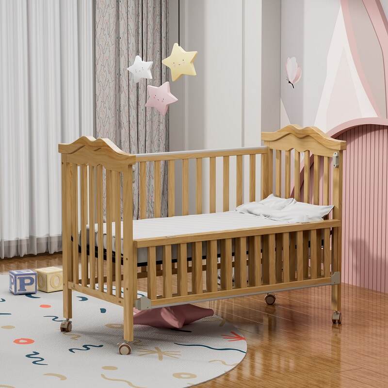 Mini crib on wheels online