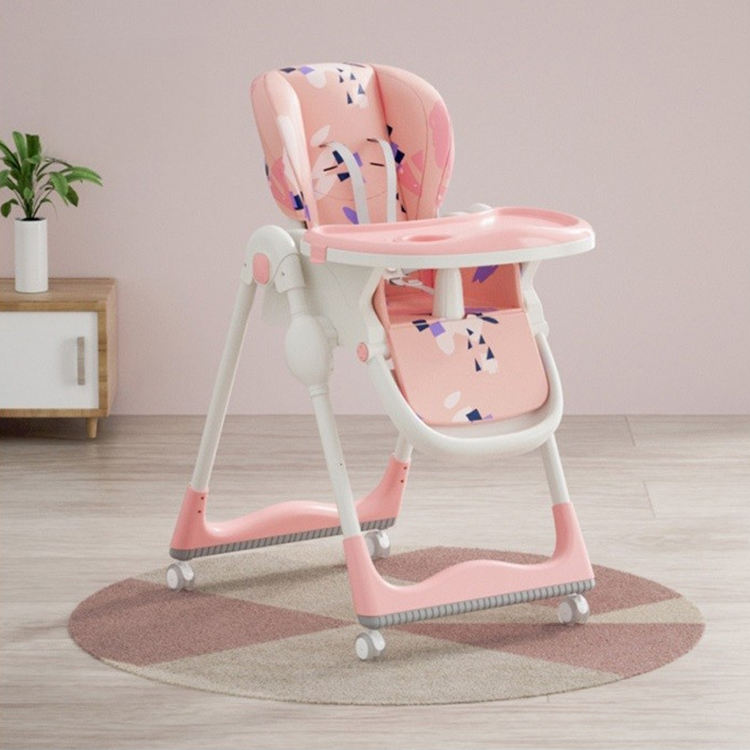Foldable Baby Feeding Chair with Wheels