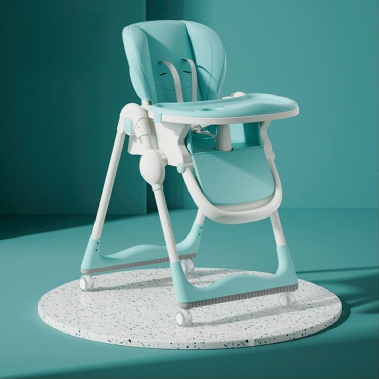 Foldable Baby Feeding Chair with Wheels