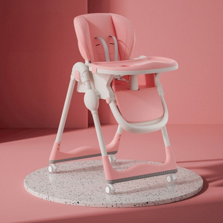 Foldable Baby Feeding Chair with Wheels