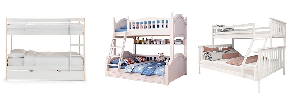 Bunk beds of various sizes