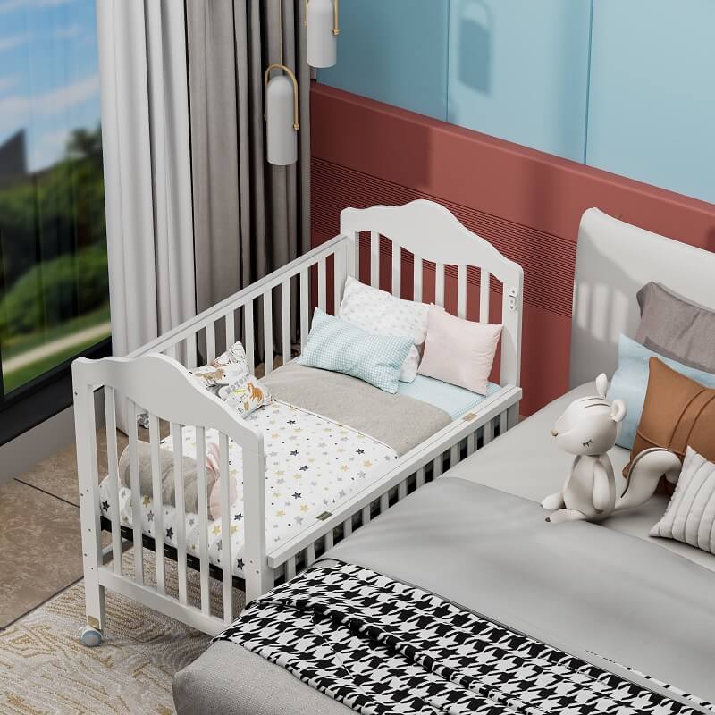 Baby bed attached to your bed on sale