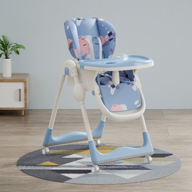 Foldable Baby Feeding Chair with Wheels