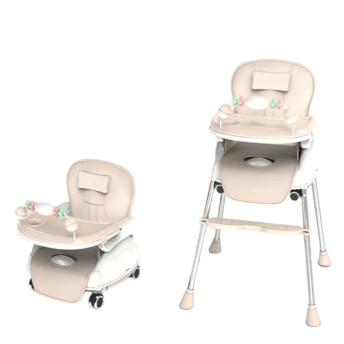 Cómoda silla de alimentación para bebés convertible