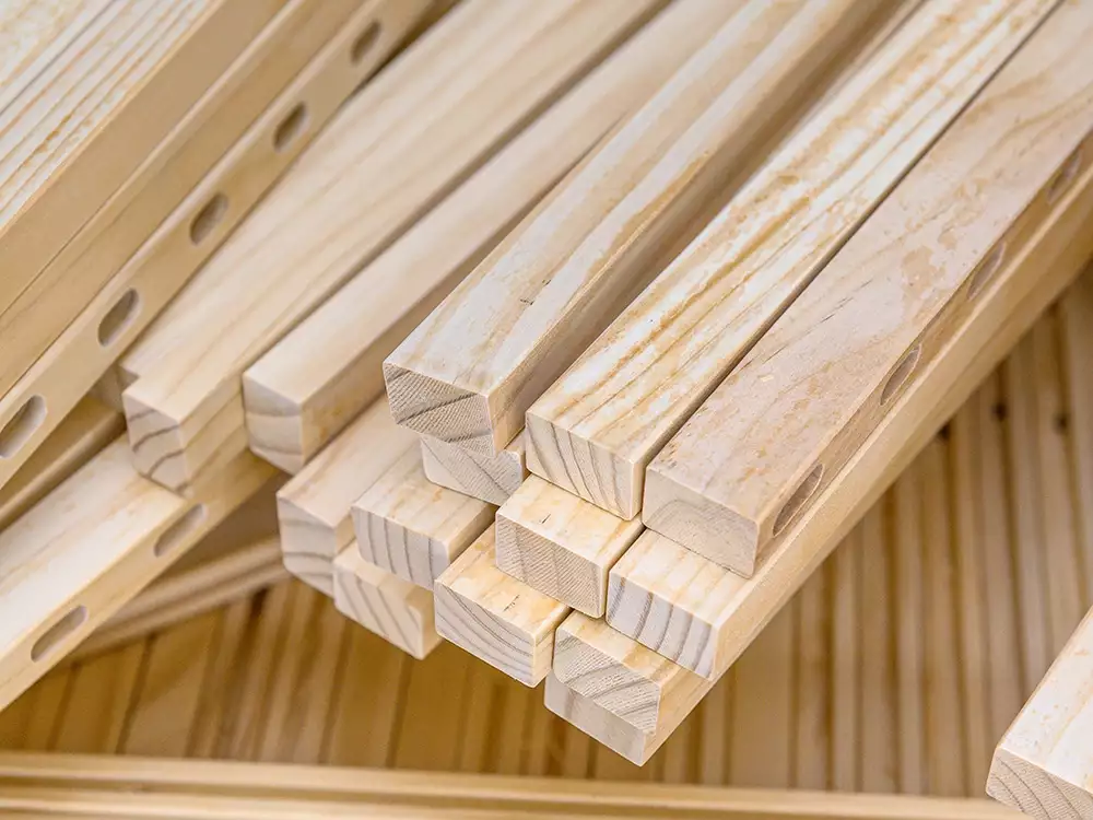 material de madera para cuna