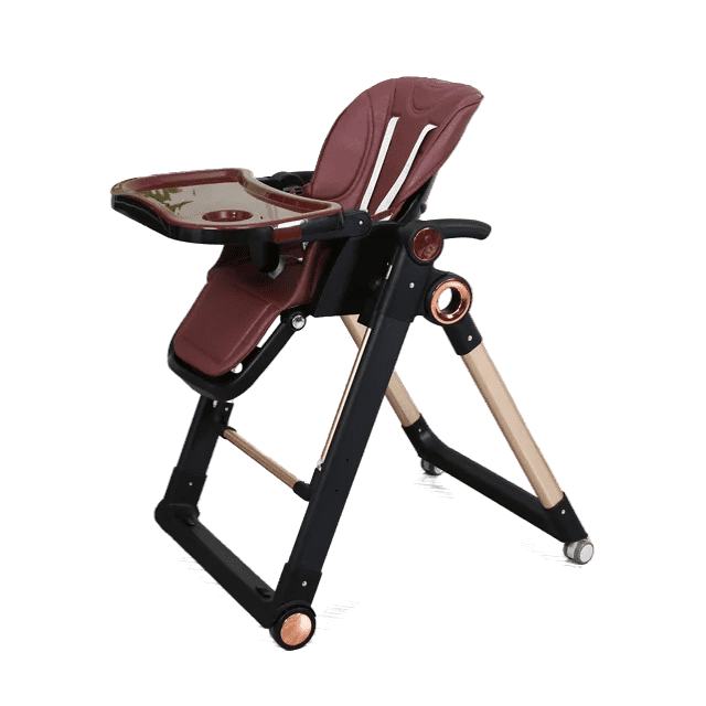 Foldable Feeding Chair with Double Tray