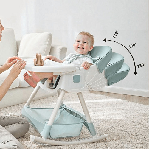 a child on the bouncer